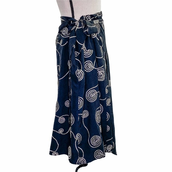 SIMPLY French Black Geometric Asymmetrical Skirt - Picture 5 of 11